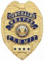 Basic Eagle Sheild: Concealed Weapon Permit Badge